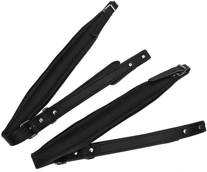 YUNNLEZT Padded Bass Accordion PU Leather Shoulder Harness Straps - Adjustable Belt for 16-120 Accordion Musical Instrument Accessories - Image 1